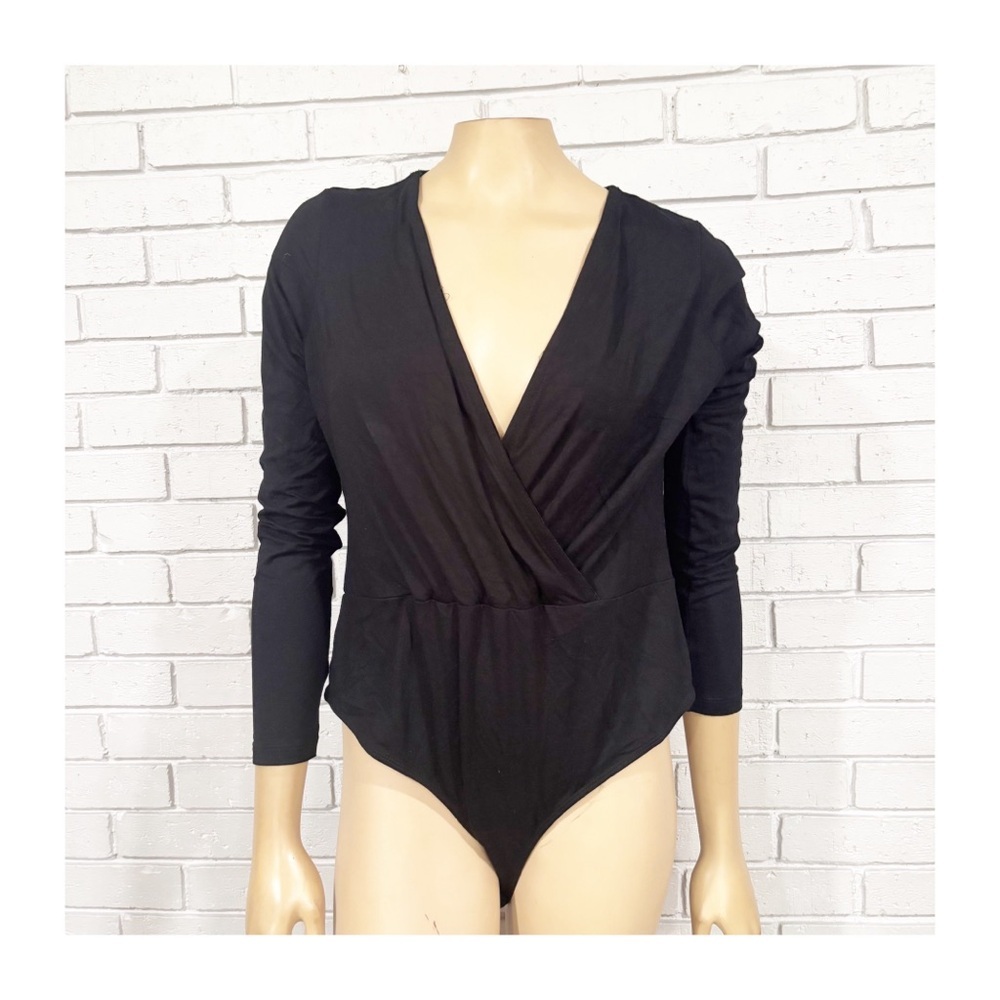 Asos Women’s Black Long Sleeve Bodysuit‎